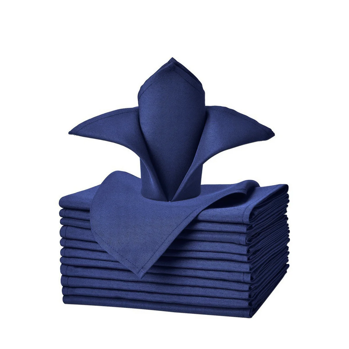 Set Of 6/12/24 40x40cm Table Cloth Napkins Durable Polyester Thicken Placemat Reusable for Kitchen Dining Wedding Decoration