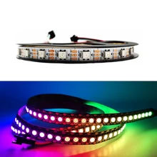 

Smart WS2812B Led Strip IndividuaIIy AddressabIe RGB Light 30/60/144Leds/m Black/White PCB Waterproof IP30/65/67 DC5V Christmas