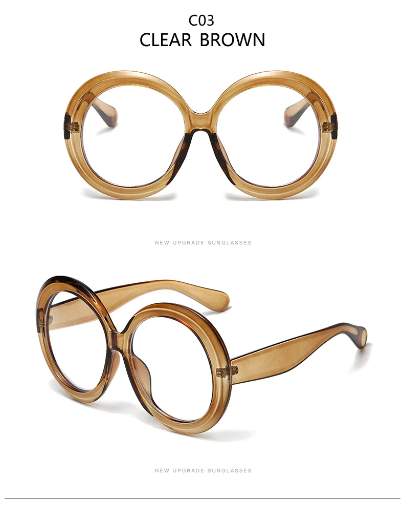 Große ovale Rahmen, optische Rahmen, Damen-Oversize-Brillen, blaues Licht blockierende Brillen, Markenbrillen, Augenschutz – Detail 7