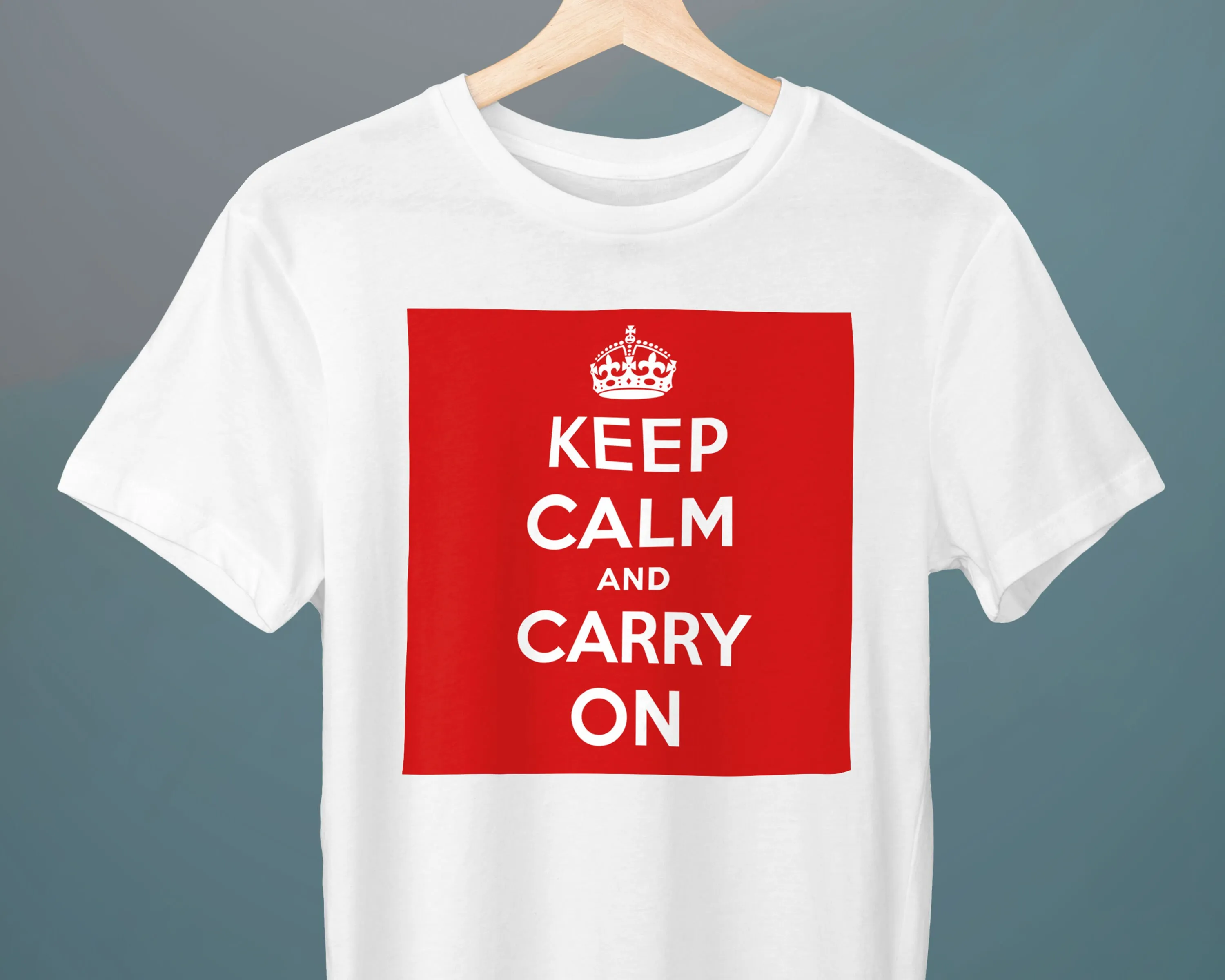 Keep Calm And Carry On Poster T-Shirt Unisex Art T-Shirt