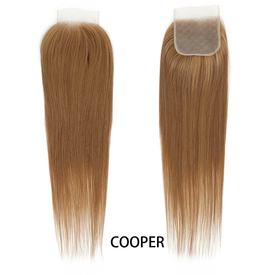 Straight 4x4 Lace Closure Heat Resistant Fiber Bone HD Transparent Swiss Lace Closures synthetic Hair