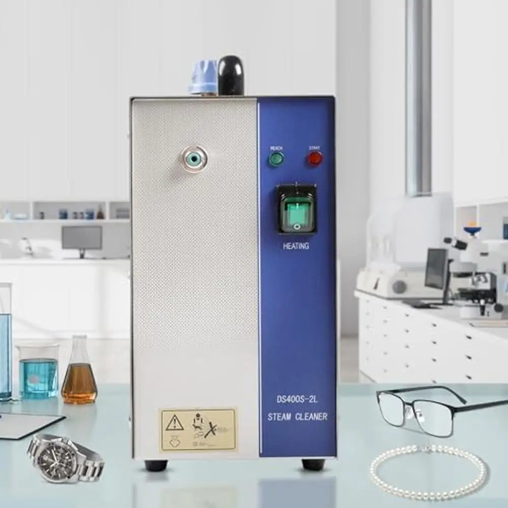 Jewelry Bullion Steam Cleaner 2L Stainless Steel 1300W Electric Professional Home Portable Steam Cleaning Machine Fast Heat 3