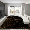 Luxury Black Marble Carpets for Living Room Sofa Side Gold Home Decoration Rug Non-slip Soft Bedroom Carpet Lounge Big Floor Mat 1