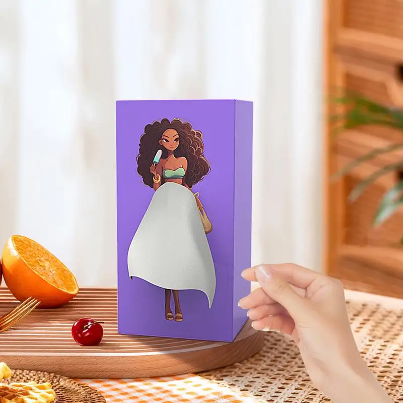 Home Tissue Box Holder Lady Skirt Short Skirt Girl Tissue Box Tissue Cover For Countertop Living Room Bedroom 2