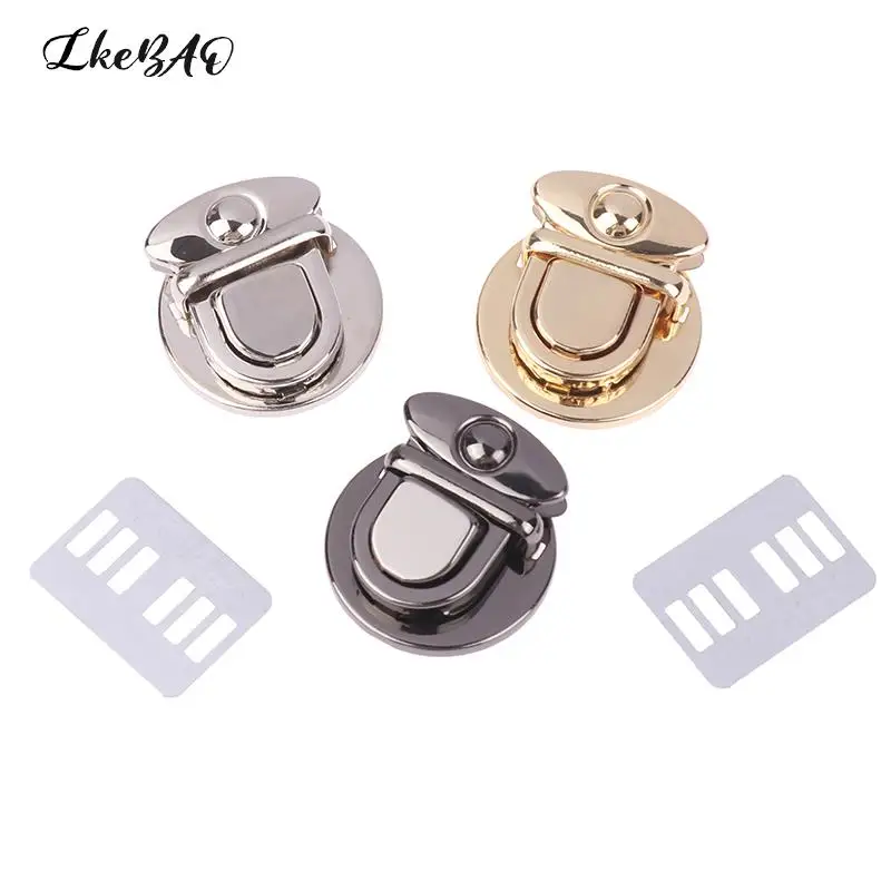 

3pcs Women's Bag Lock Clasp Metal Snap Clasp Locks DIY Craft Hand Bags Clasp Catch Buckles Wallet Buckle Totes Fasteners