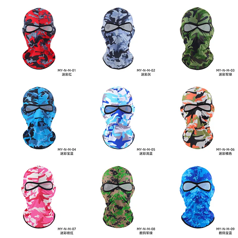 Motorcycle Fishing Sunscreen Mask Man Riding Cycling Camo Inner Hood CS Masked Face Hood Bandit Hat