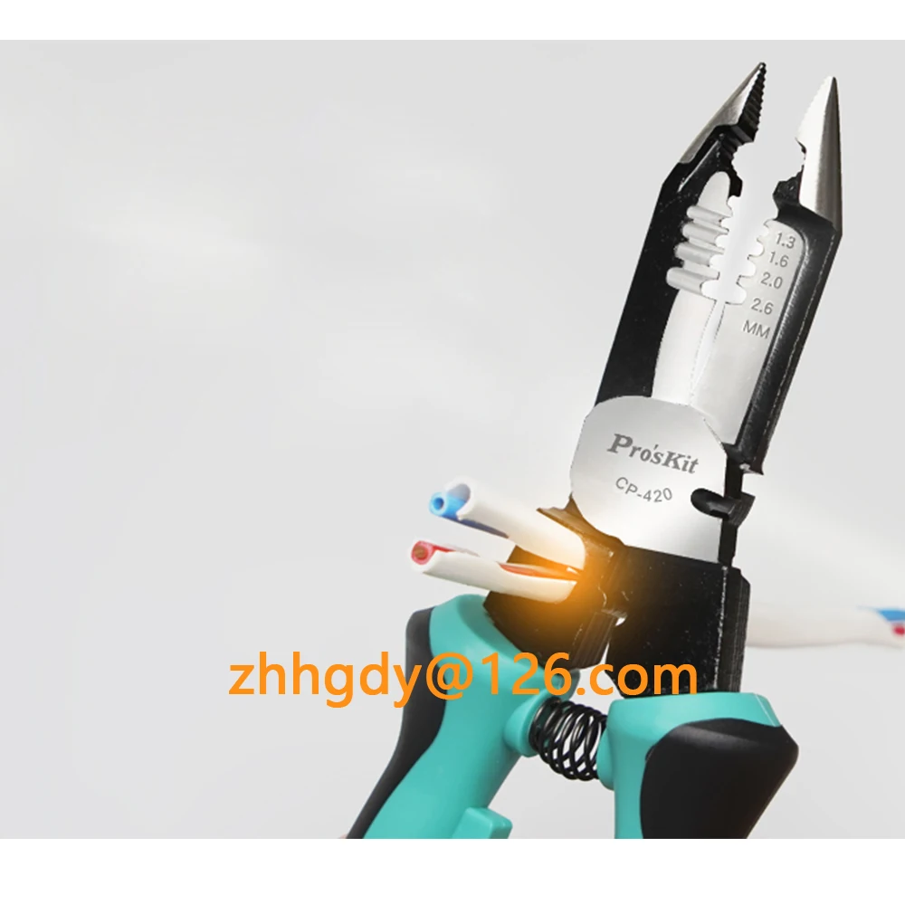 Stripping Pliers Multi-Functional Electrician Pliers Peeling and Dialing Needle-Nose Pliers CP-420 Terminal Crimping Wire Pliers