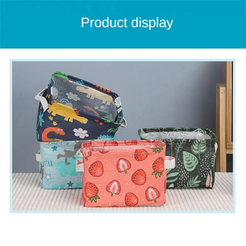 Cube Folding Fabric Storage Basket Closet Organizador Clothes Storage Boxes Home Office Shelf Organizers for Kids Toys Organizer 3