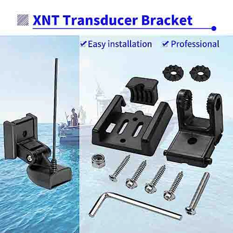 1 Piece Transducer Bracket Black Plastic For 7400931 XNT,Transducer Mount For XHS Model Transducers XNT 9 20 horn bracket