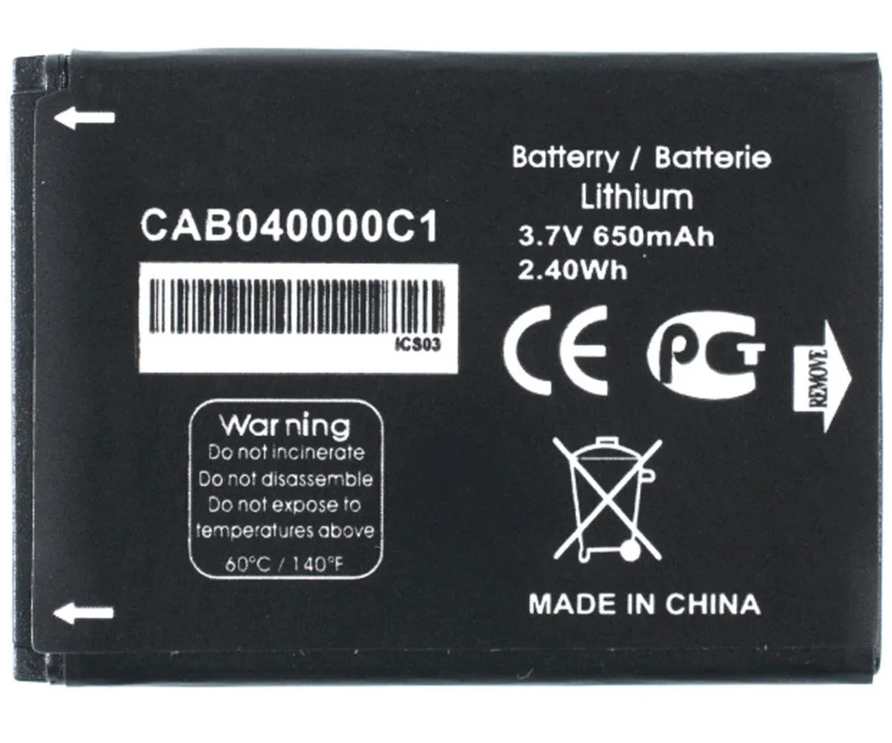 Battery for Alcatel One Touch 1052d battery cell phone |