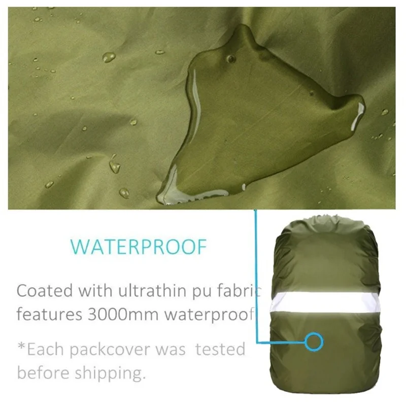 Housse De Pluie Sac à Dos Imperméable Noir - 10 à 30L - Randonnée Camping