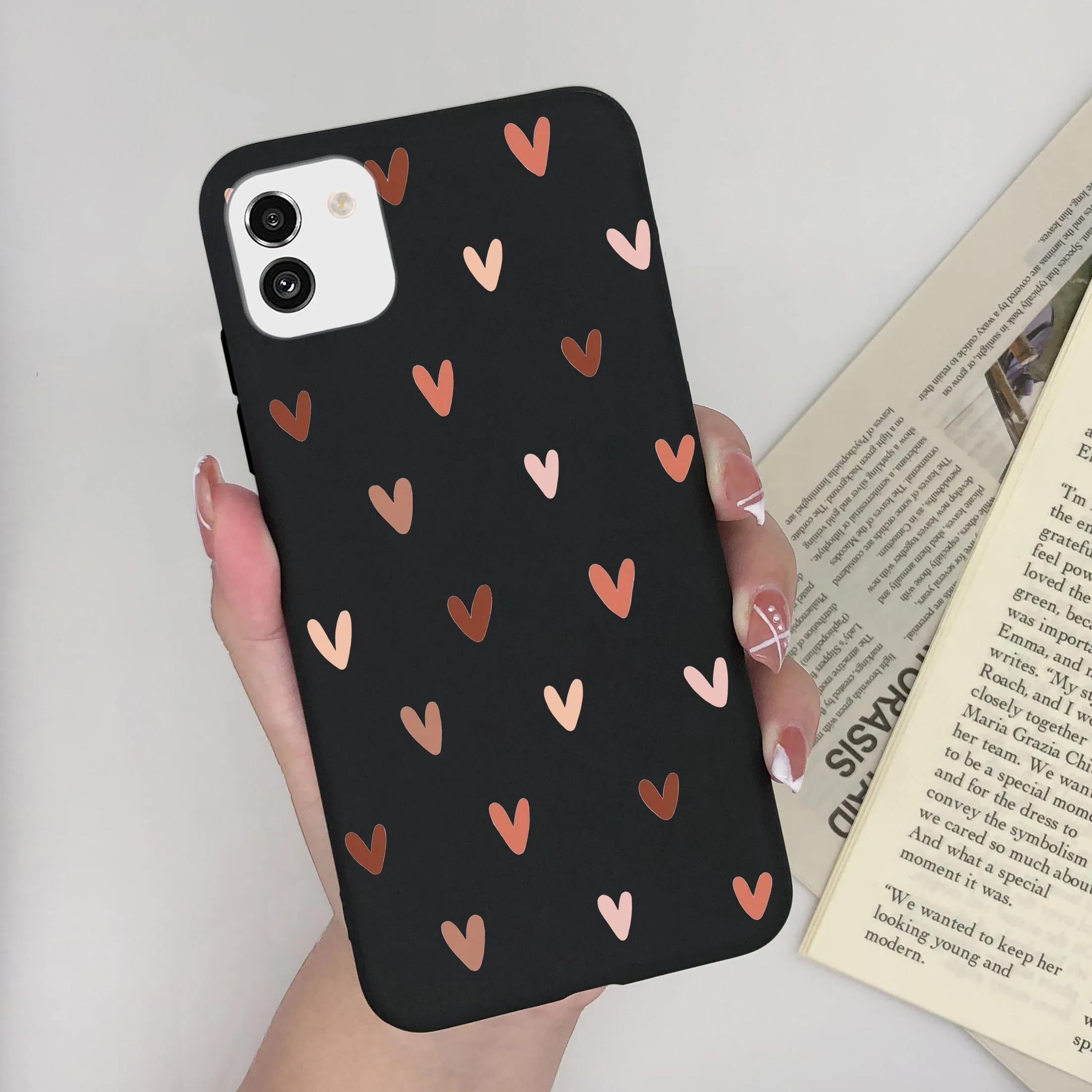 Cute Painted Soft Silicone Bumper Cover for Samsung Galaxy A03 Series