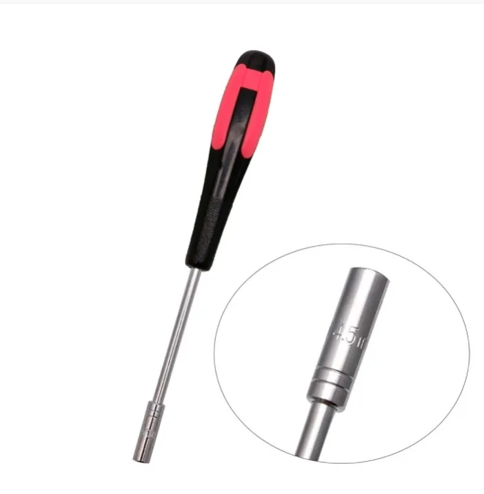 Nut Key Hex Screwdriver 1Pc Anti-slip Hollow Shaft Magnetic Bit Driver Wrenche Hex Nut Repair Tool Mini Handle Socket