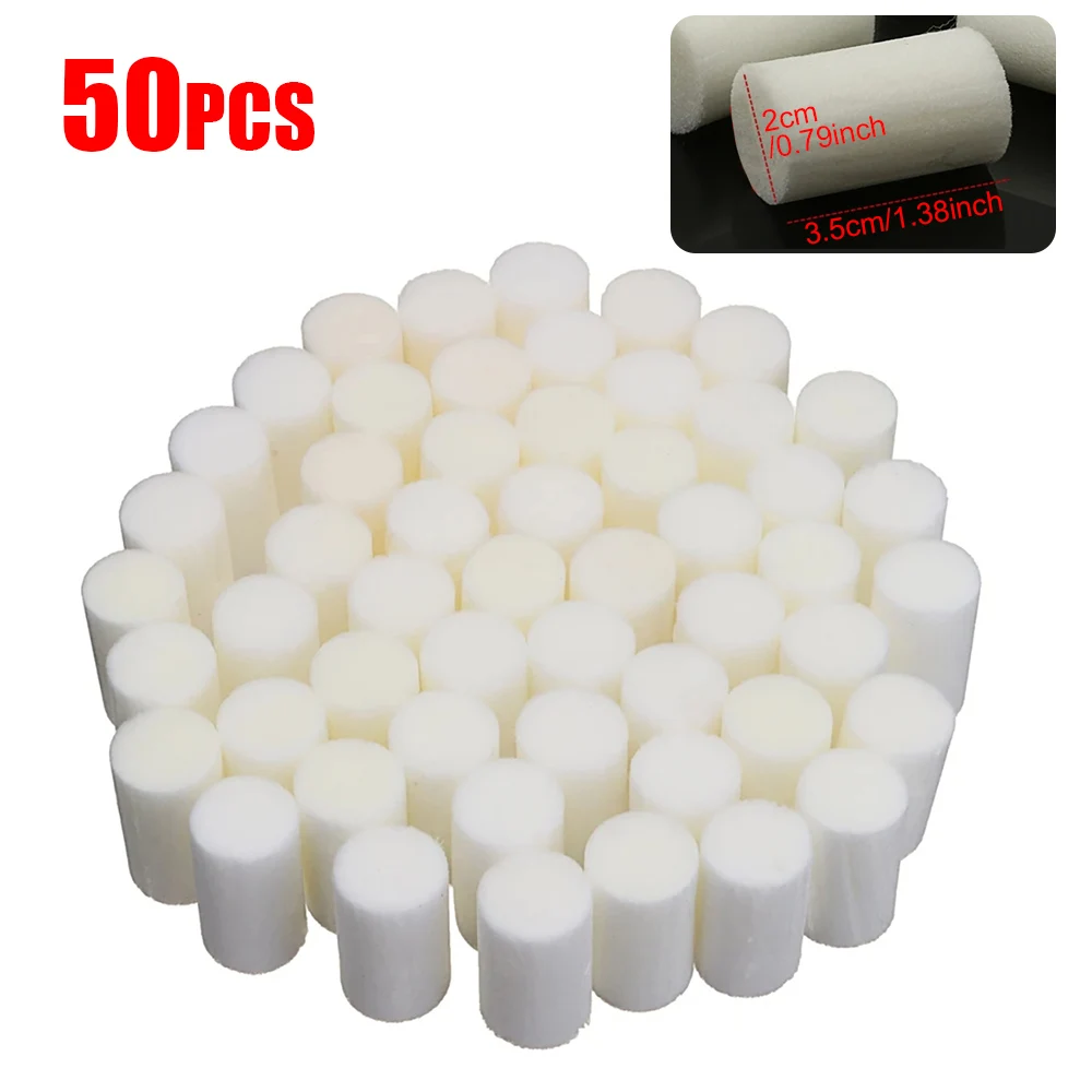 Hand Pump Filter Elements 50Pcs High Pressure Pump Filter Element Refill 30MPa Fiber Cotton Filters For Water Purify Air Compressor System Replacement Kit