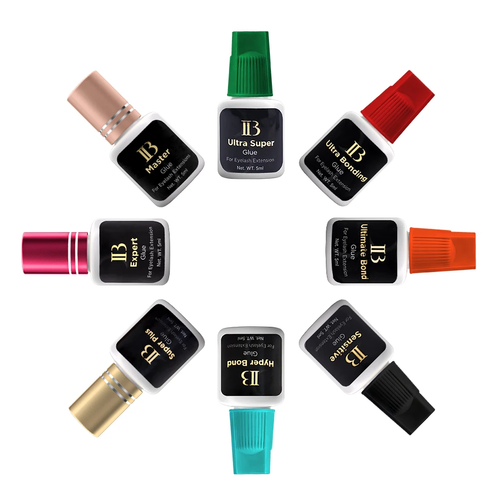 1 Bottle Original IB Super Plus Glue for Eyelash Extensions 5ml Korea Professional IB Gold Wine Red Cap Glue Makeup Tools Shop 3
