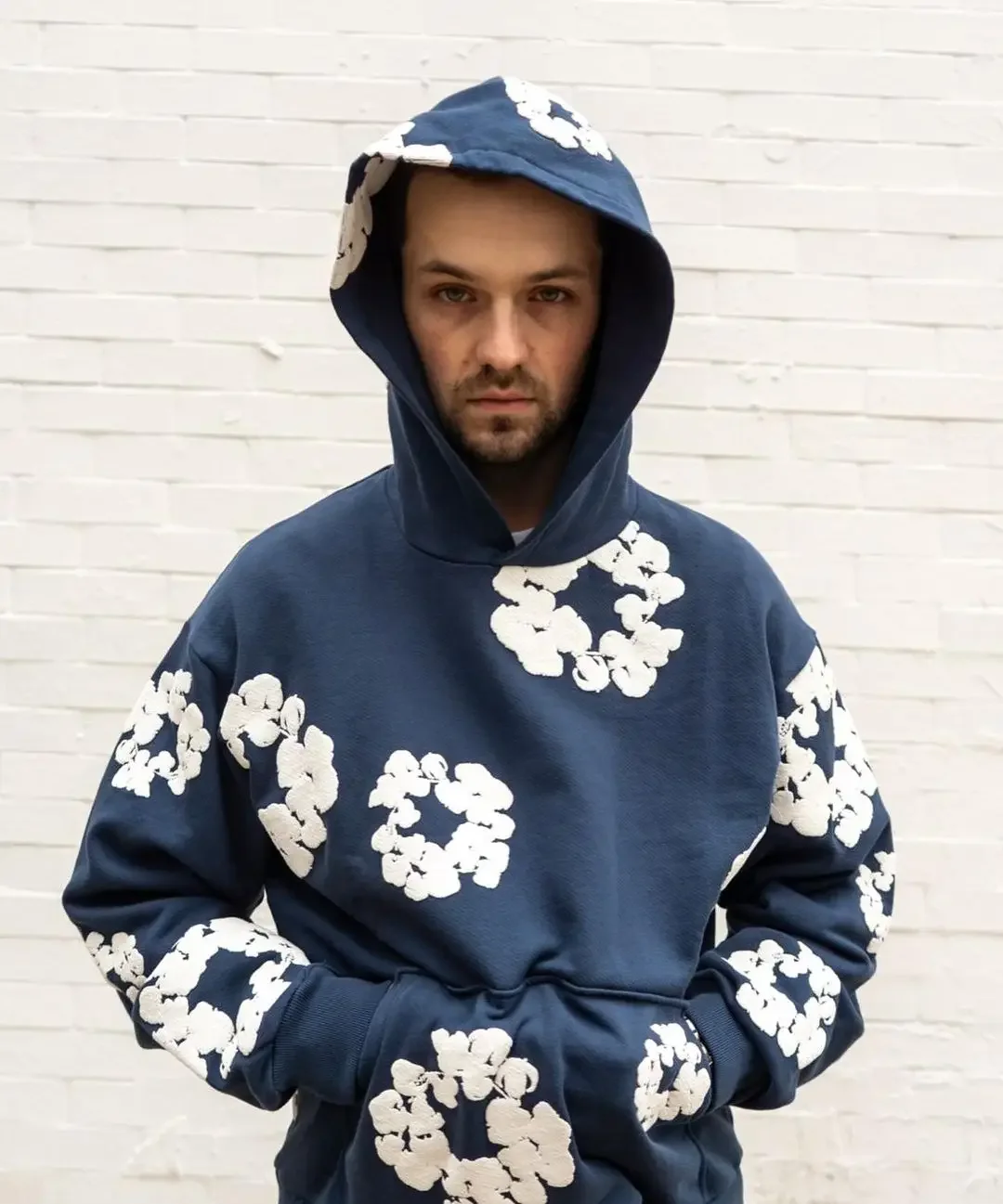 2024 New Harajuku Three-dimensional Flower Foam Hoodie Street Carnival Men and Women Loose Casual y2k Clothes