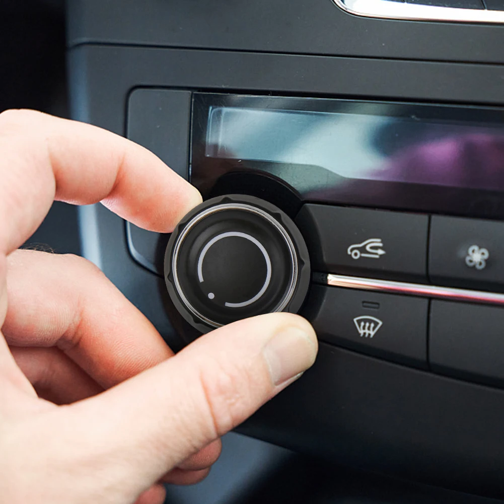 Center Console Audio Volume Knob Cover 97064293001 Car Center Console Audio Volume Knob Cover for Porsche Boxster 718 2016-2020