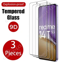 3 - Pack Premium Tempered Glass Screen Protector, 6.67 - Inch Display Cover Film for Tempered glass (For Realme 14T 5G)