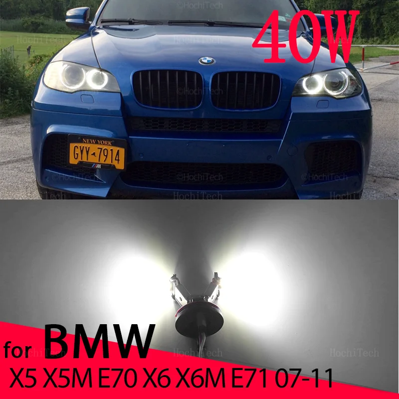 

6000K фонарь с ангельскими глазами, гало, кольцо, маркер, лампа для BMW X5 X5M E70 X6 X6M E71 E72 2007-2011