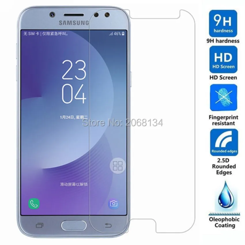 Per Samsung Galaxy J5 2017 Vetro Temperato 9H Protezione Anteriore Pellicola Protettiva Proteggi Schermo Lcd Antideflagrante Per J5 Pro J530