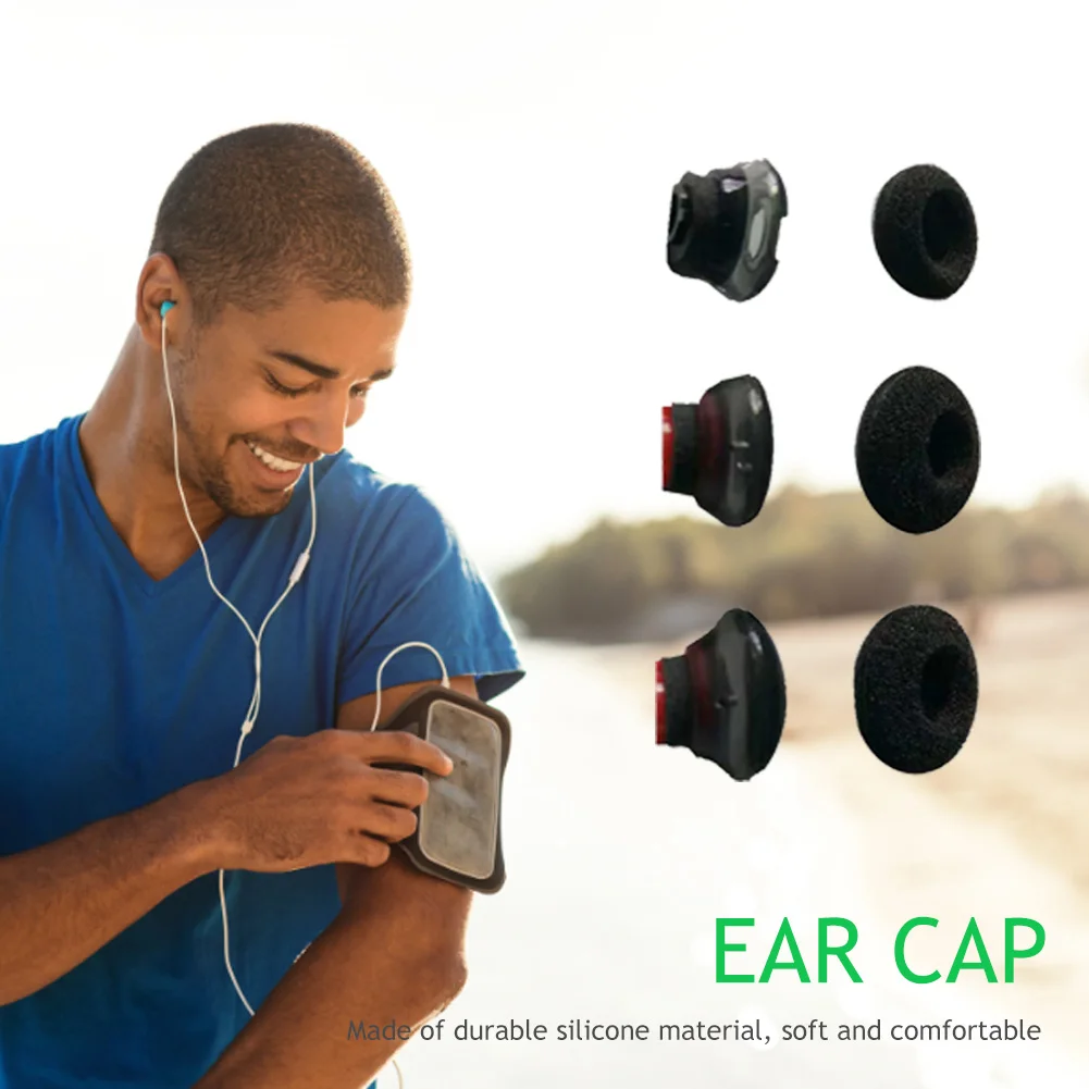 6x Replacement Memory Foam Earplug Ear Tip Earmuffs for Plantronics Voyager 5200