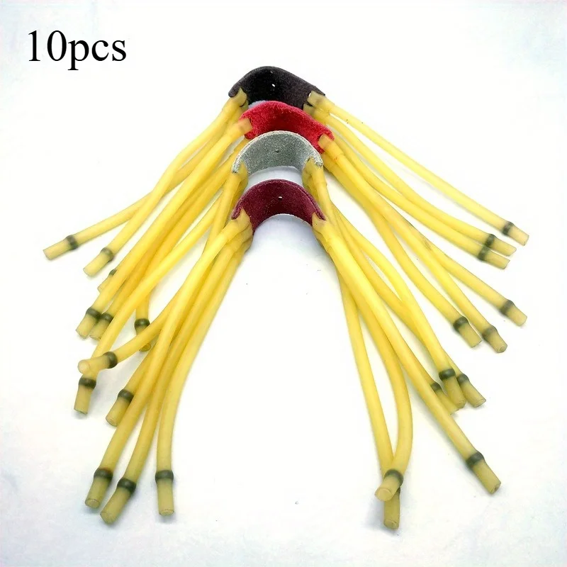 1PC Tactical Hunting Shooting Slingshot Natural Latex 6 Strands Rubber Tube Slingshot Band Outdoor Catapult Elastic Equipment