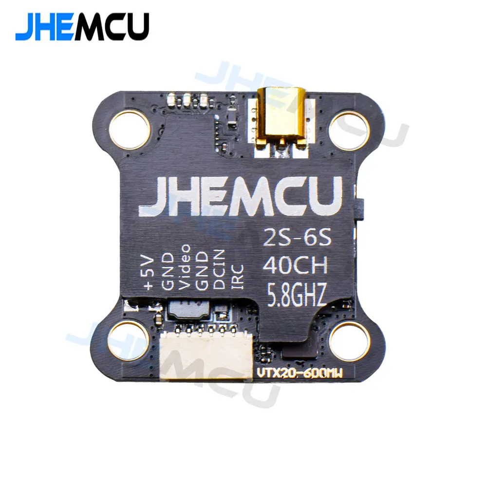 JHEMCU VTX20-600 5.8G 40CH FPV Transmetteur 600mW PitMode pour Drone