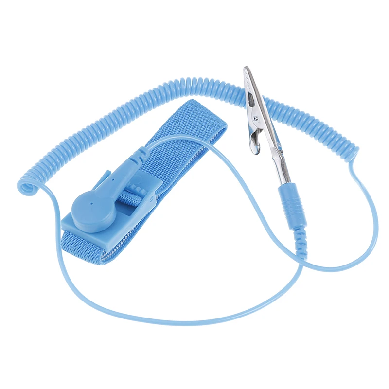 Anti Static Bracelet Electrostatic ESD Discharge Cable Reusable Wrist Band Strap