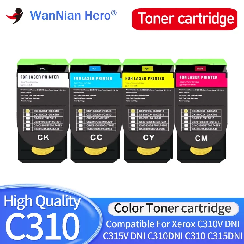 

C310 C315 Color Toner Cartridge Compatible for FUJI Xerox C310V DNI C315V DNI C310DNI C310DNIM C315DNI Printer 006R04368 69 70