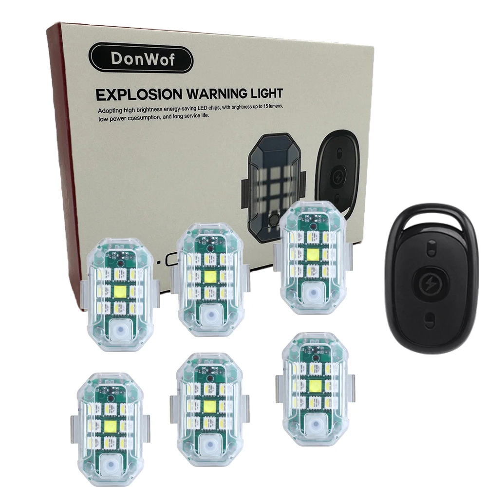 Strobe Light Motorcycle Led Flash Anticollision Warning Lamp