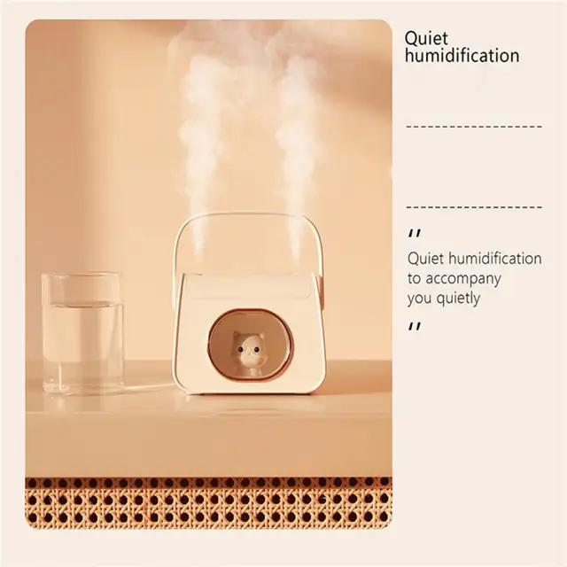 Mini Víz Feltöltés Dupla Spray -Hordozható Elektromos Párásító Asztali Otthoni Diffúzor Hálószobás Autóüzemek Usb - Image 2