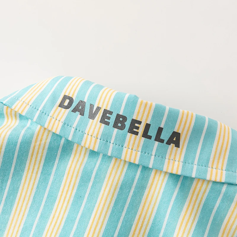 Dave Bella Children's Shirt Clothes New Spring Boys Baby Comfortable Fashion Casual Striped Top Cotton Party DK1248139