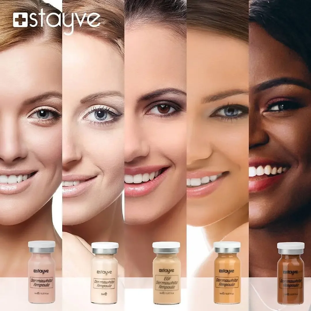 8ml Add Niacinamide/Peptide Stayve BB Glow Ampoule Liquid Foundation Skin Care Serum Essence facial serum liquid foundation