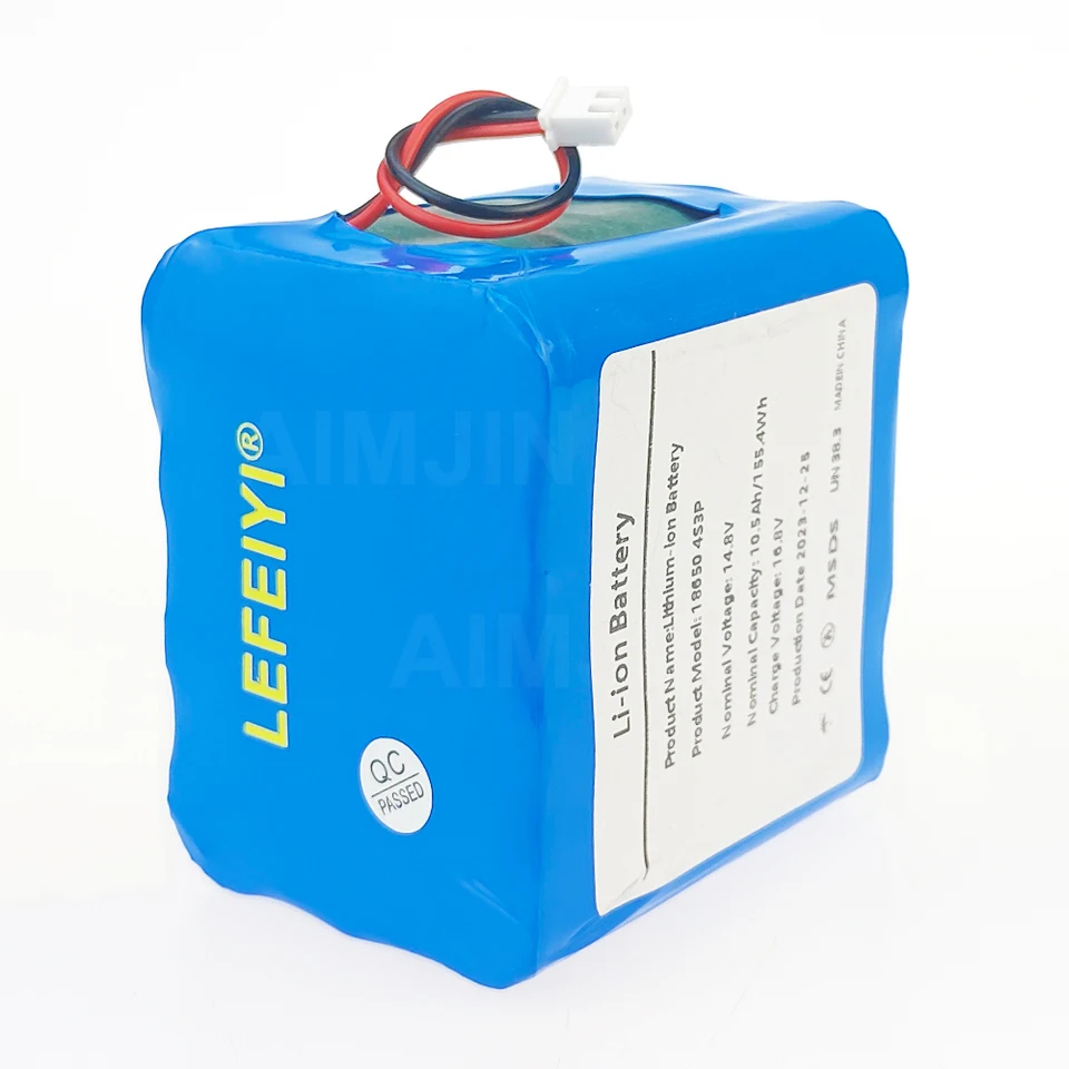 18650 Battery 12V Battery Pack 10500mAh 4S3P Built-in 40A Balanced