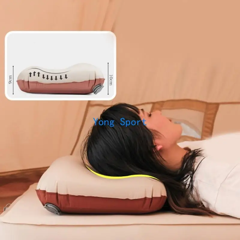 CNDY Sponges Compacts Pillow Outdoor Travel Necks Pillow Inflating Sleep