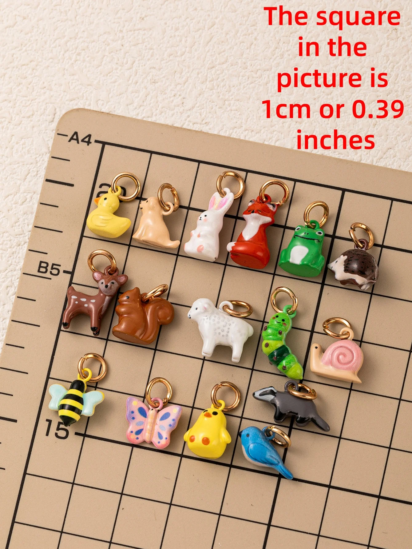 Einfache und Trendige Neue Tier-Serie Kaninchen Gemüse Insekt Eichhörnchen DIY Anhänger Charms für Schmuck