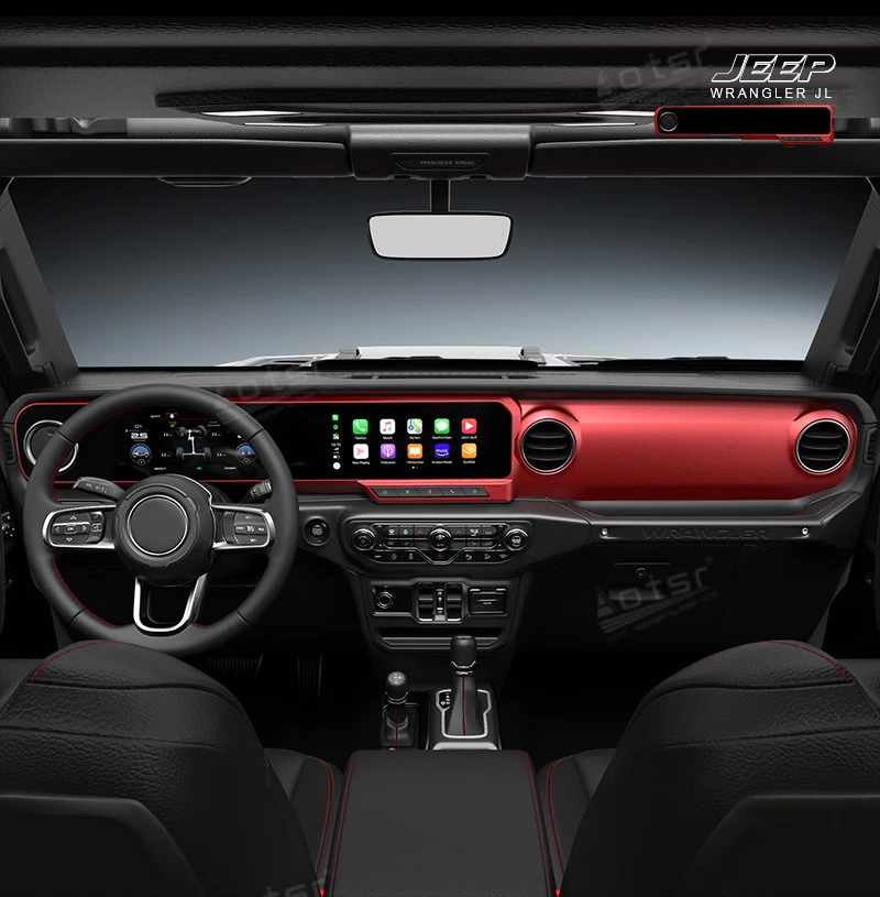 

For Jeep Wrangler 4 JL 2018 - 2023 Android Screen Car Radio Tape Recorder Multimedia Video Player GPS Navigation Carplay