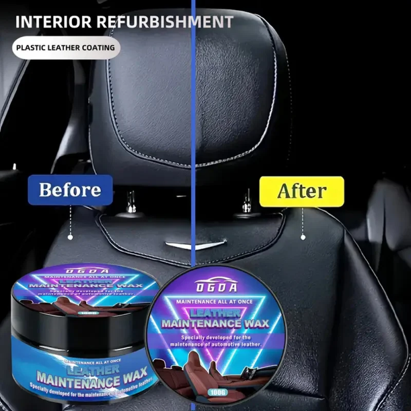 Exclusive for cross-border Interior Renovation Wax Leather Seat Treatment Oil Leather Decontamination Maintenance Eyelash Growth 2