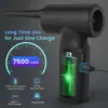 Portable Compressed Air Duster 2 in 1 Air Blower & Vacuum Cleaner Cordless 3 Speed Air Blower for Keyboard Computer Car Cleaning 3