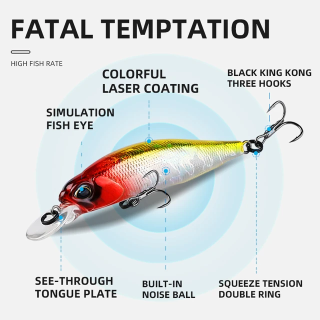 ASINIA 63mm 5g Hot SP fishing lures professional UV colors minnow Magnet  weight system wobbler crankbait