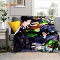 Black Butler Animation Flannel Blanket, Comfortable, Household Picnic Blanket, Suitable for All Seasons 1