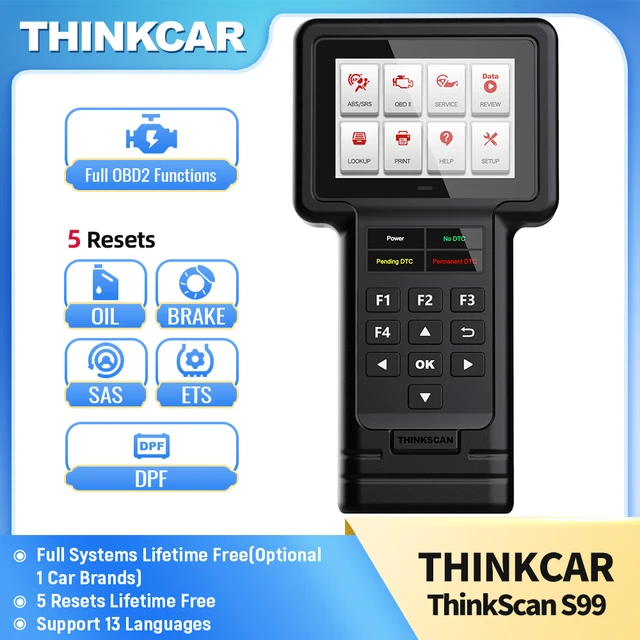 Thinkscan S99 Carro Diy Obd2 Completo Sistema De Diagnóstico Leitor De  Código Livre De Óleo Do Scanner/freio/sas/ets/dpf Redefine Ferramentas De  Diagnóstico Para 1car - Scanners E Leitores De Código De Barras 