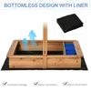 Children's outdoor play sand pool home cassia seed toy sand pool set kindergarten sand pit sandbox amusement equipment 6