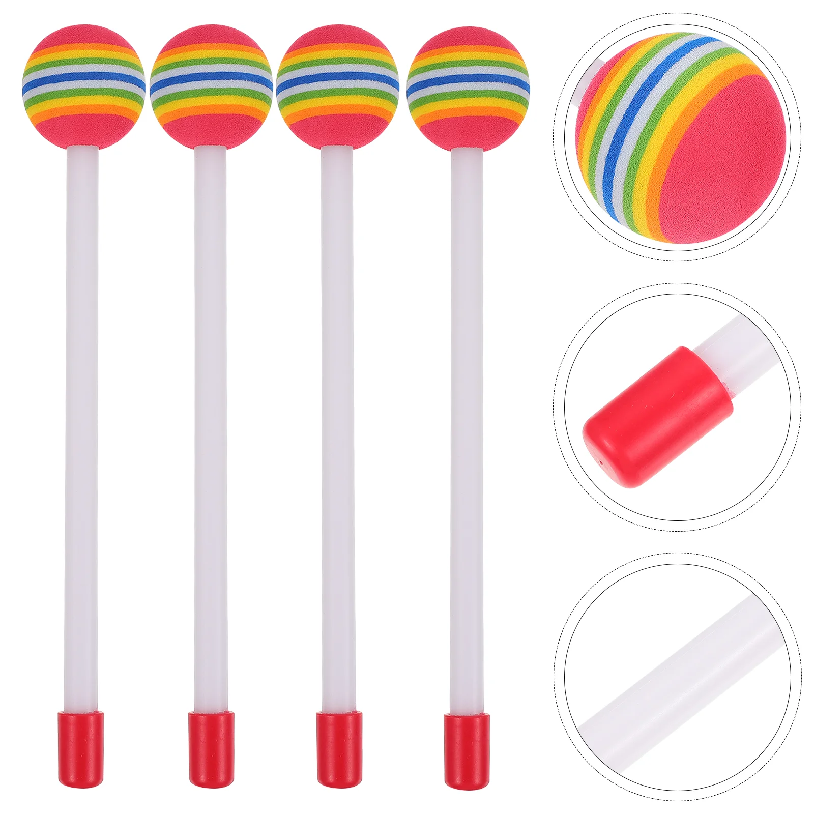 

Lollipop Felt Drum Stick Children Personalized Drum Stick Foam Head Percussion Sticks Kids Musical Instruments Drums Snare Drums