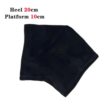 여성용 스웨이드 부츠 커버, 내마모성 탄성 스틸 튜브, 댄스 학생 훈련 보호, 힐 20cm