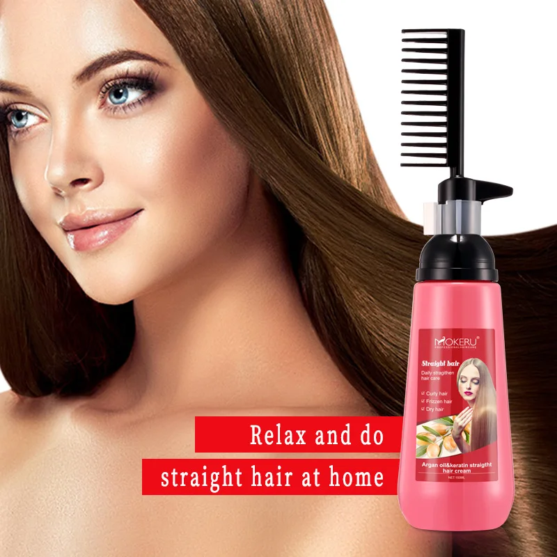 Description Picture 4 of item150ml Straight Hair Cream Fast Smoothing ; Nourishing Keratin Hair Treatment Professional Results Straight Hair Care Styling