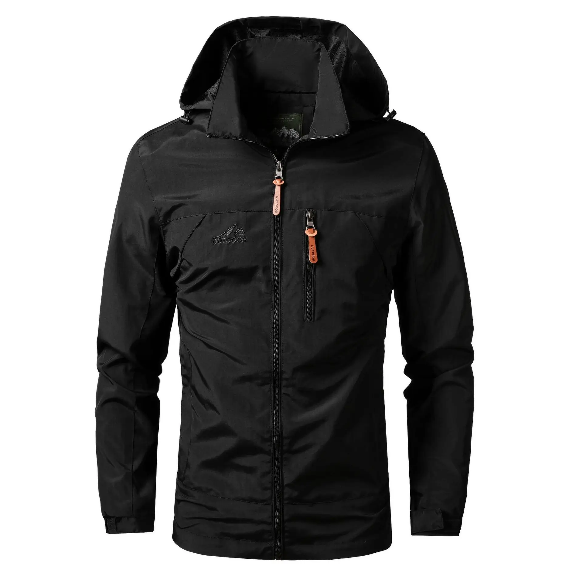 야외 재킷 남성 봄 가을 패션 캐주얼 후드 코트 남성 하이킹 캠핑 스포츠 방수 방풍 오버사이즈 재킷