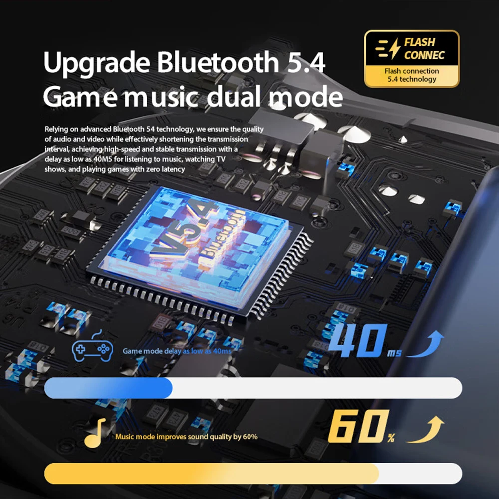 Фото Беспроводные наушники Lenovo X15 Pro, Bluetooth 2024, с микрофоном №3