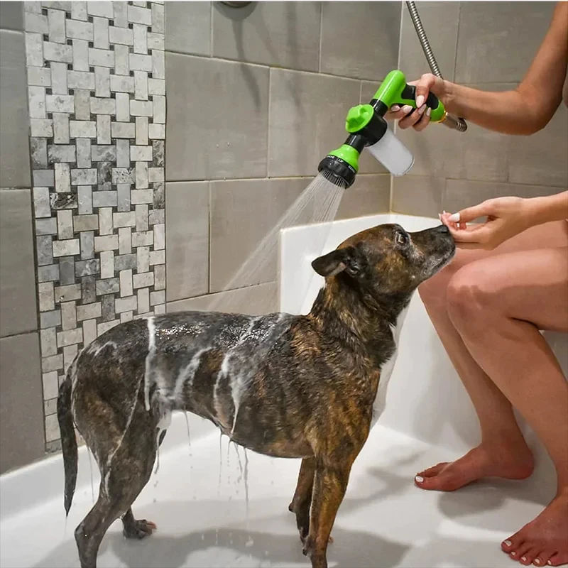 High-pressure Sprayer Nozzle Hose Dog Shower Gun 3 Mode Adjustable