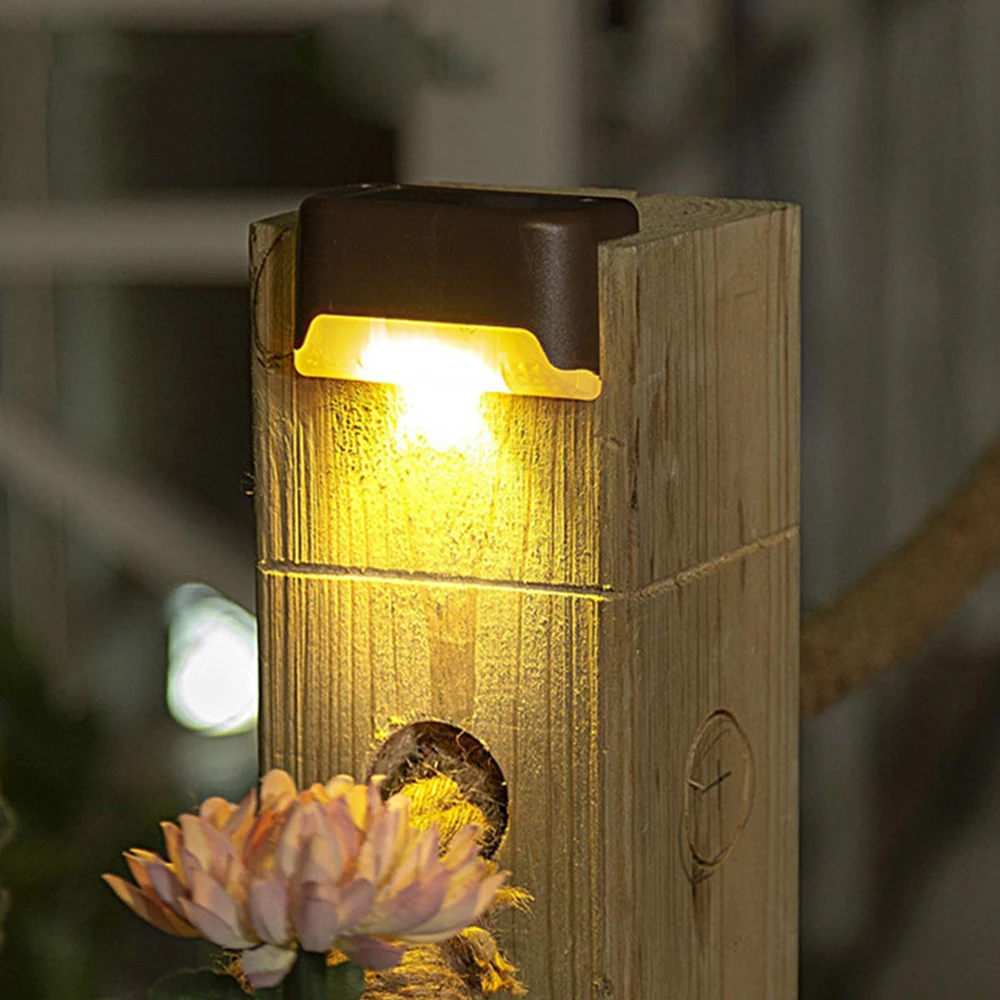Solar Lights Solar Step Lights Outdoor Waterproof Led Power Garden Light Lamp Decoration for Patio Stair Garden Yard Fence